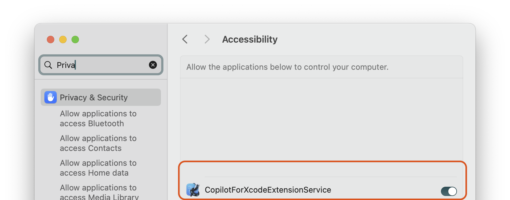 Enter Accessibility API Settings